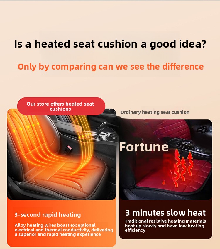 Car heating cushion car electric heating cushion single seat