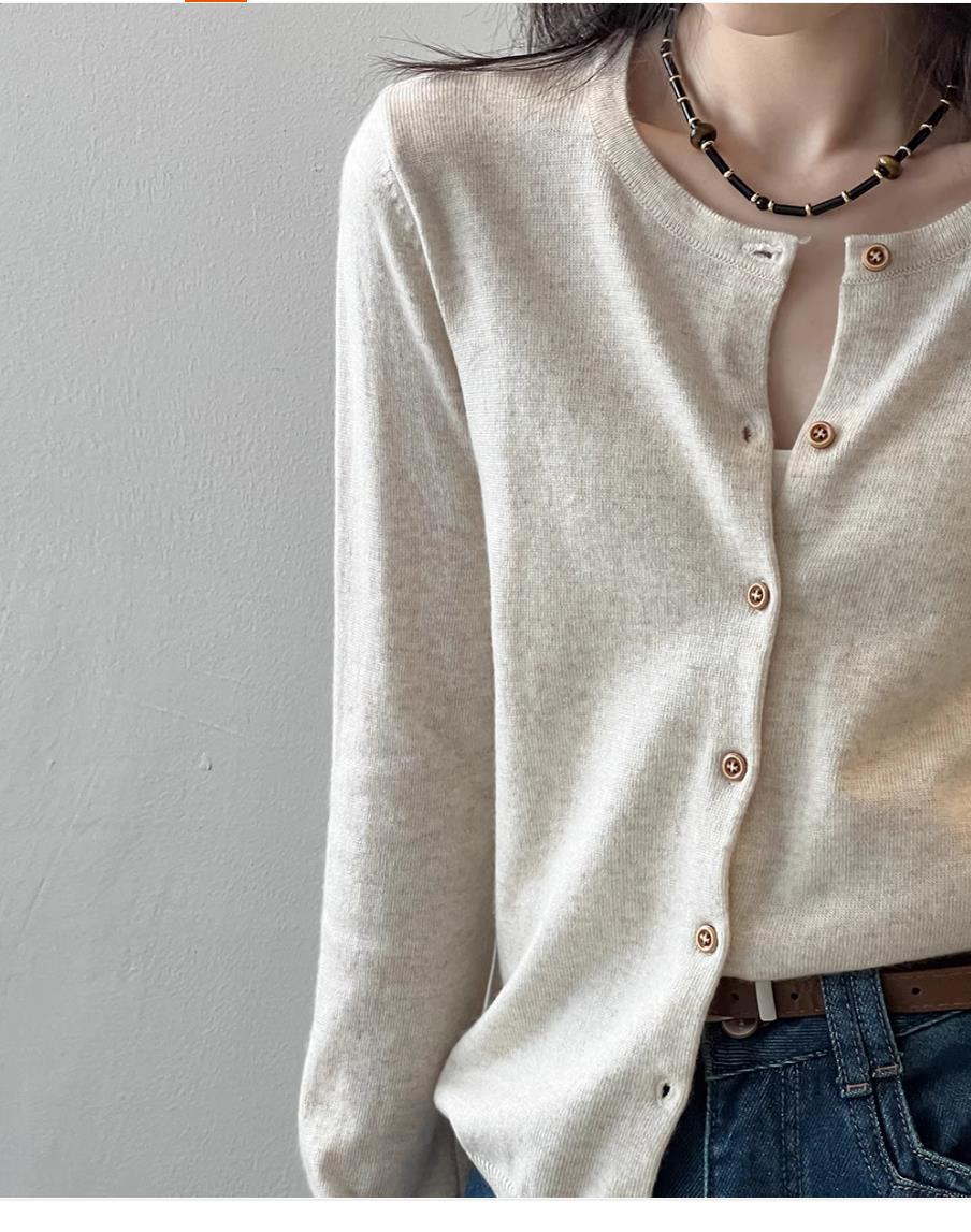 Striped Knitted Cardigan Jacket Women's Spring and Autumn New