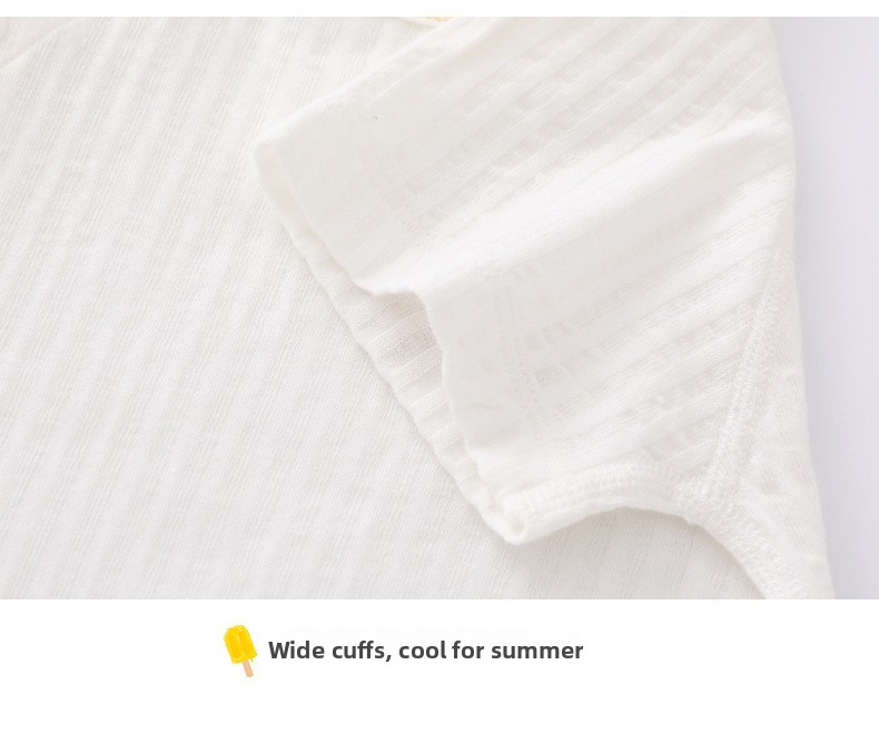 Baby's Short-sleeved Cotton Newborn Body Clothes
