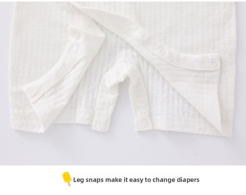Baby's Short-sleeved Cotton Newborn Body Clothes