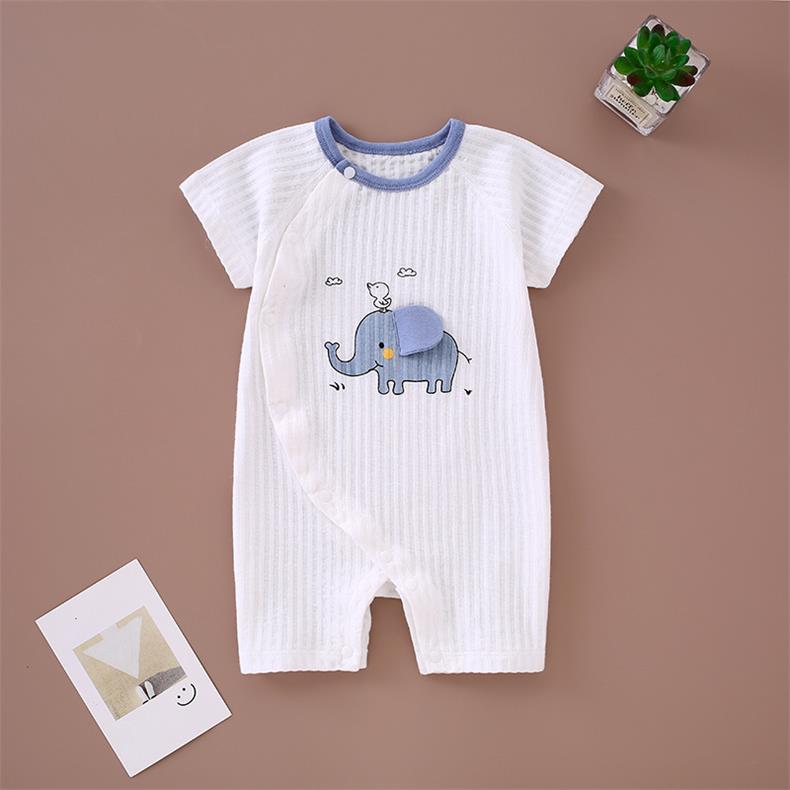 Baby's Short-sleeved Cotton Newborn Body Clothes