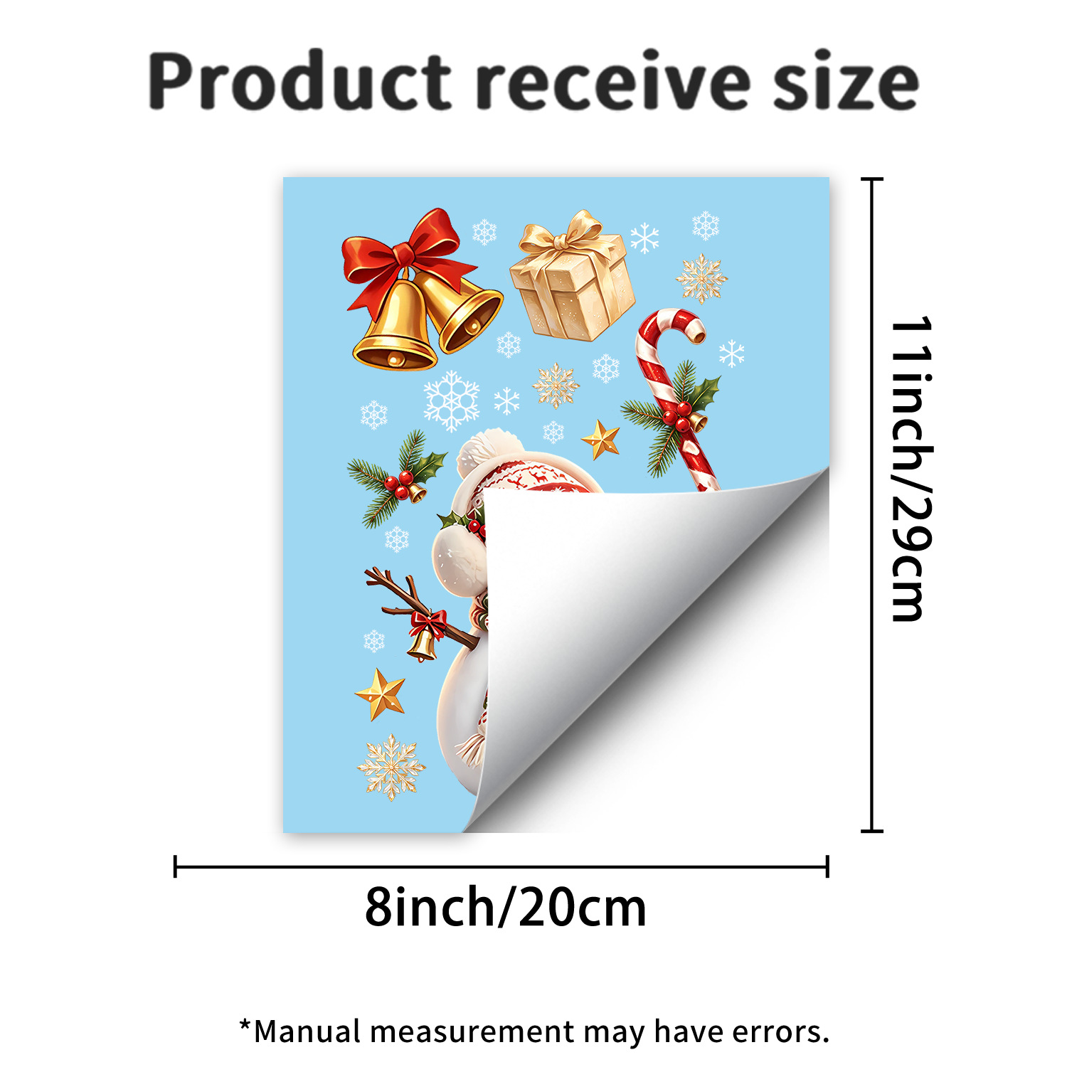 Christmas electrostatic window stickers