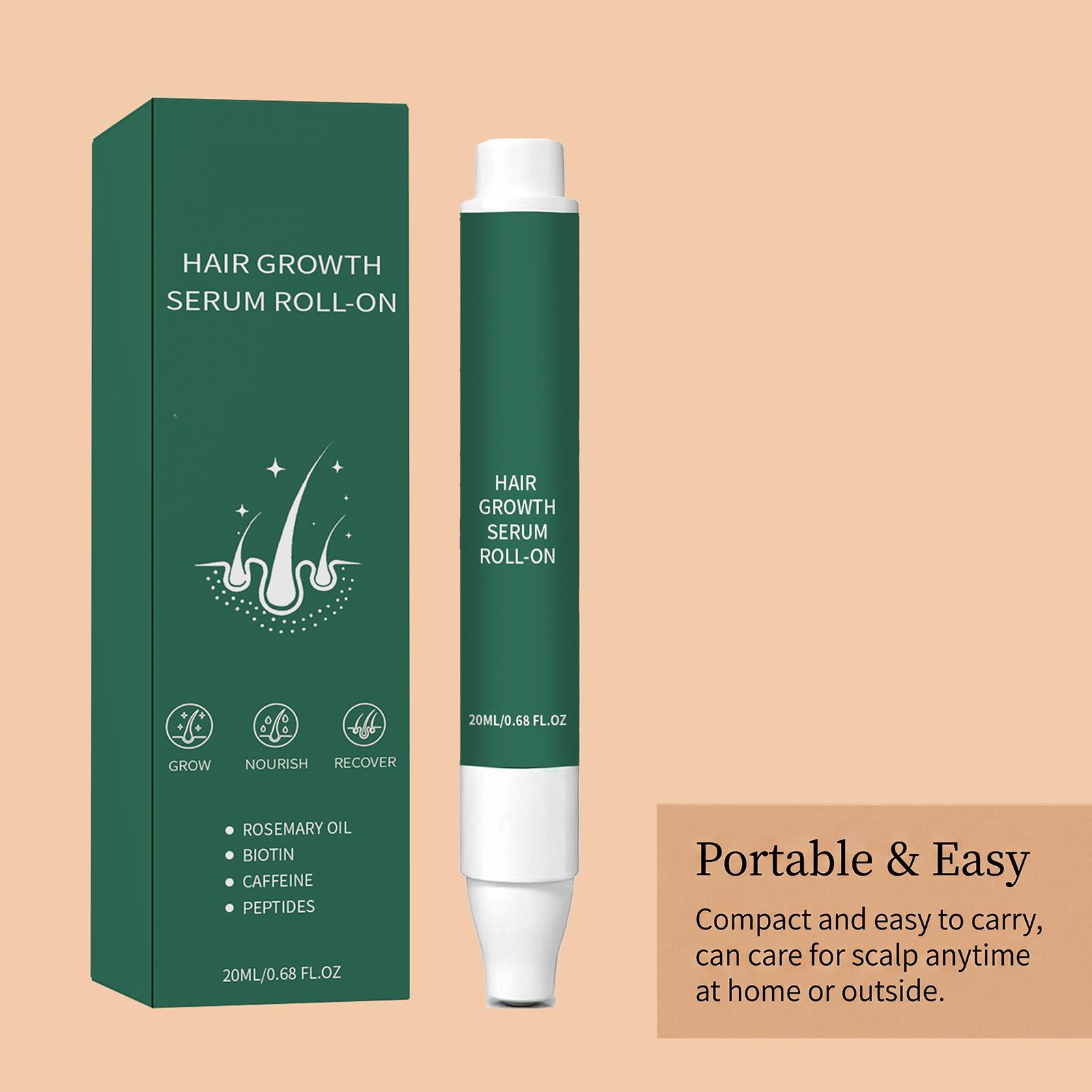 Daily Roll-On Scalp Hair Care Oil Essence