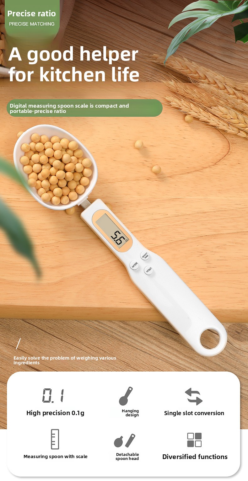 Electronic Measuring Spoon Scale Household Small Electronic Weighing Scale