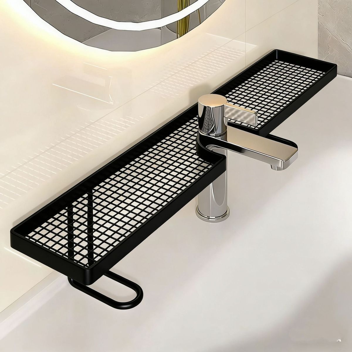 Vertical Faucet Storage Rack