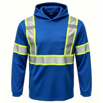 Unisex Quick-Dry Sun Protection Hooded Long Sleeve T-Shirt