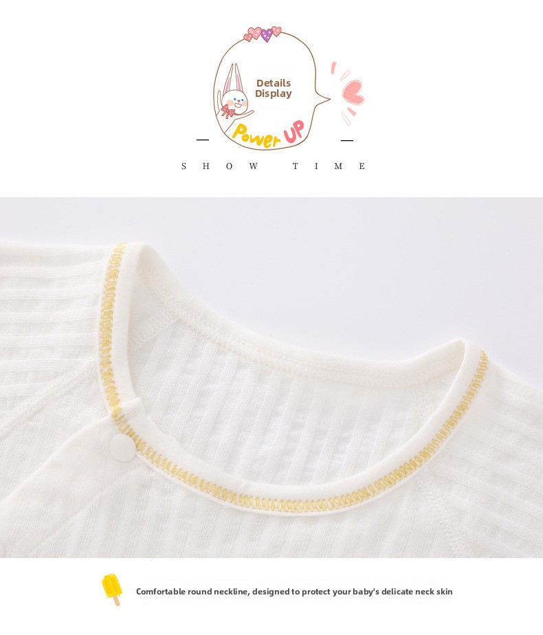 Baby's Short-sleeved Cotton Newborn Body Clothes