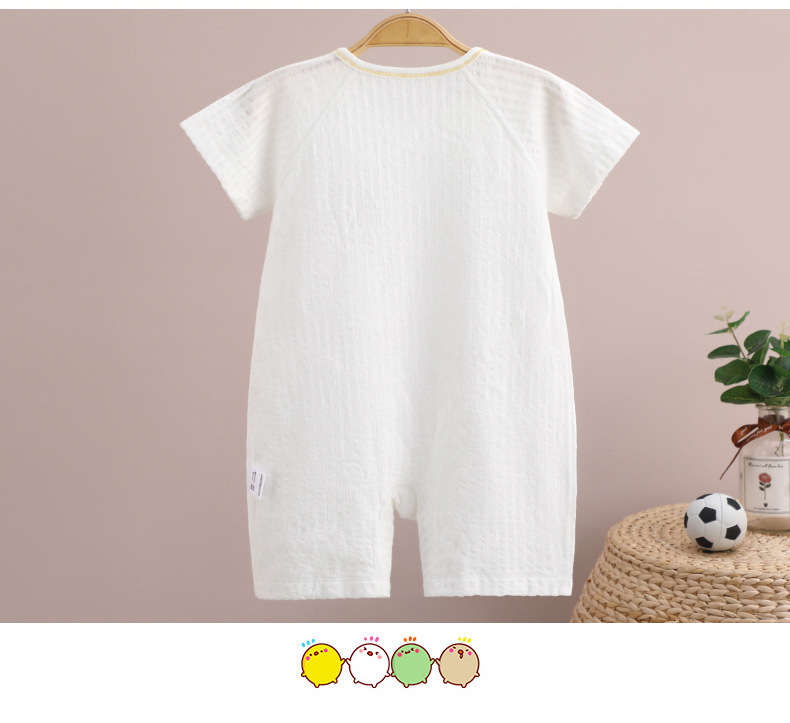 Baby's Short-sleeved Cotton Newborn Body Clothes