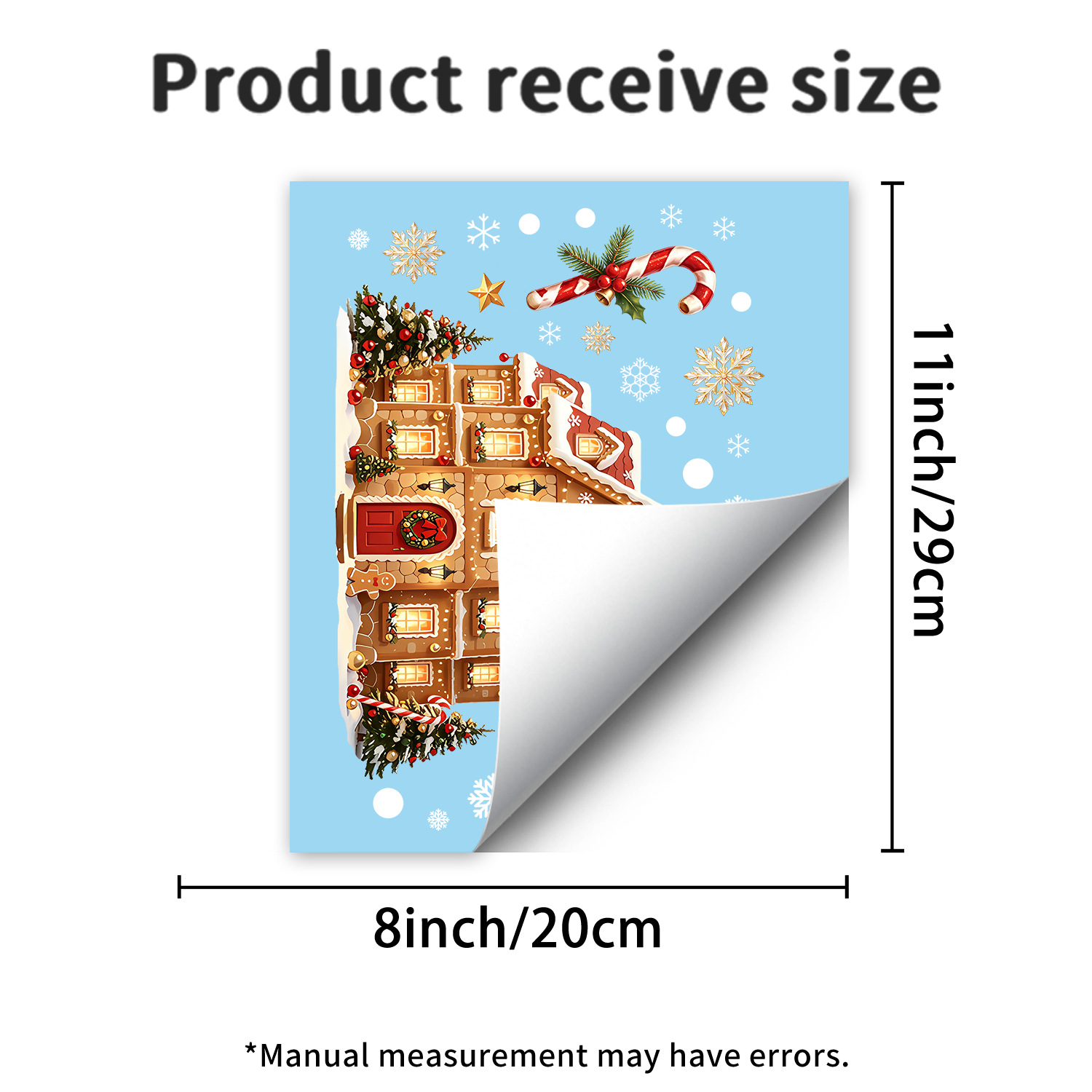 Christmas electrostatic window stickers