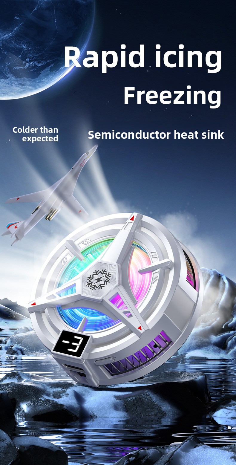 Semiconductor Magnetic Phone Cooler with Digital Display