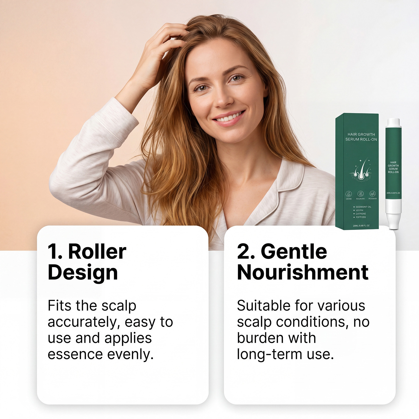 Daily Roll-On Scalp Hair Care Oil Essence