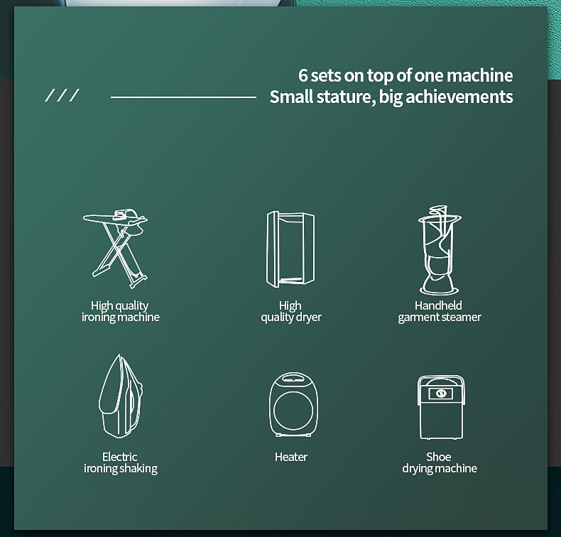 Fully Automatic Humanoid Garment Steamer and Dryer with Multiple Attachments