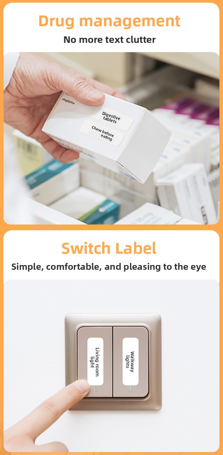Portable Wireless Bluetooth Thermal Printer for Photo and Label Printing