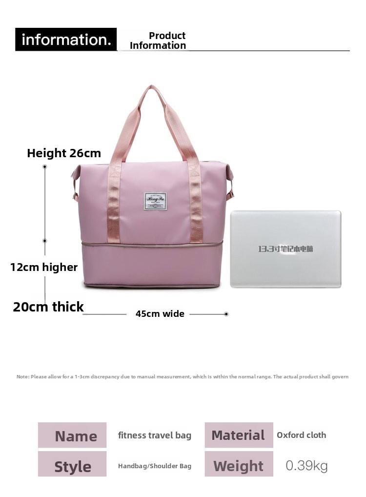 Foldable Large Capacity Waterproof Travel and Fitness Bag