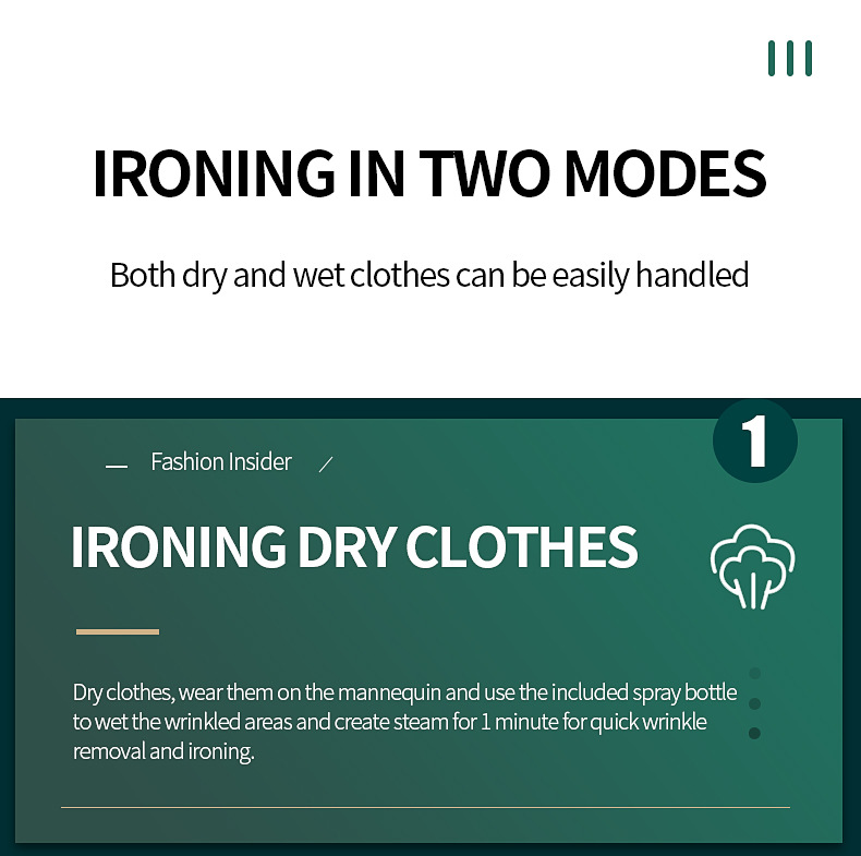 Fully Automatic Humanoid Garment Steamer and Dryer with Multiple Attachments