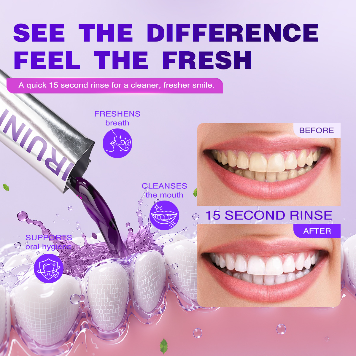 Fresh Purple Mouthwash