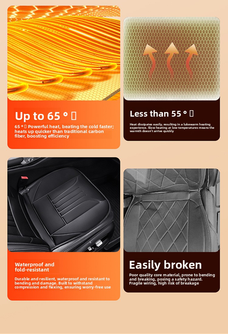 Car heating cushion car electric heating cushion single seat
