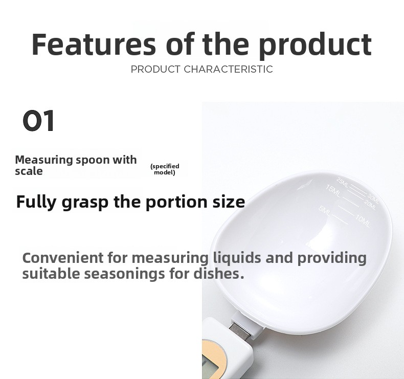 Electronic Measuring Spoon Scale Household Small Electronic Weighing Scale