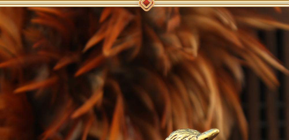 Copper bird ornament decoration