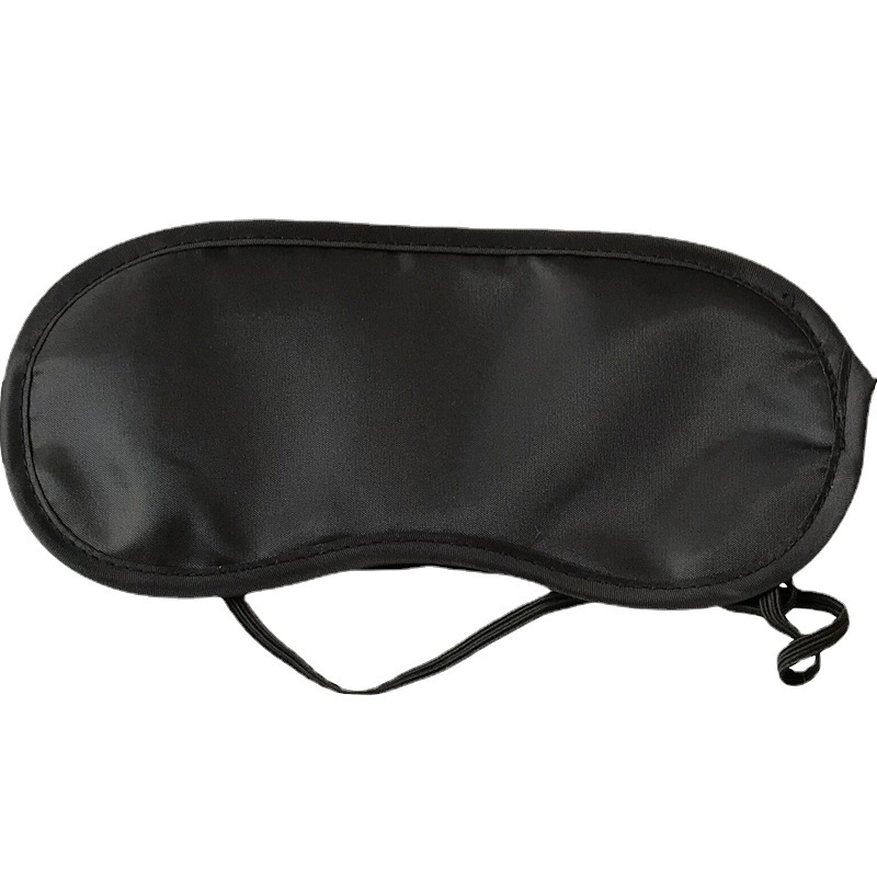 Disposable Polyester Sleep Mask Adjustable Soft Blackout Blindfold for Travel Hotel Nap