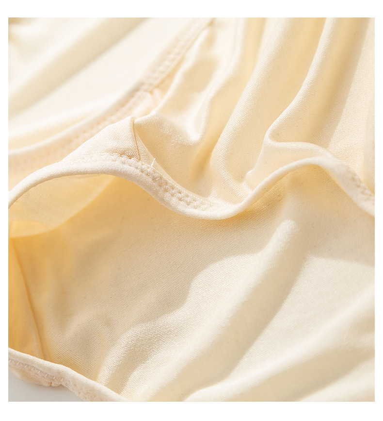 Women's Seamless Mulberry Silk High-Waist Breathable Briefs