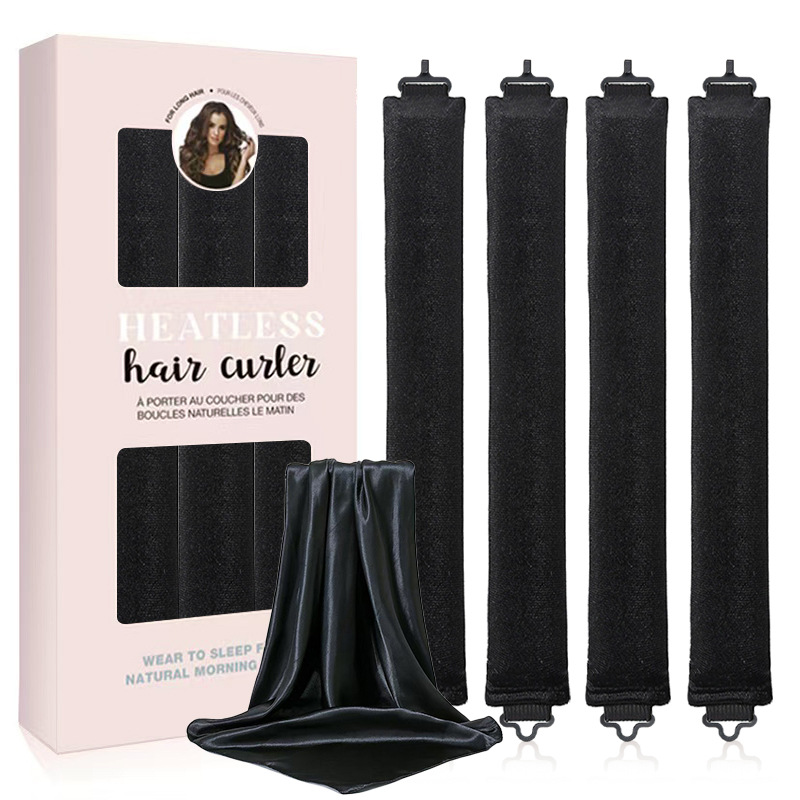No-Heat Overnight Hair Curling Rod Set for Fluffy Big Waves