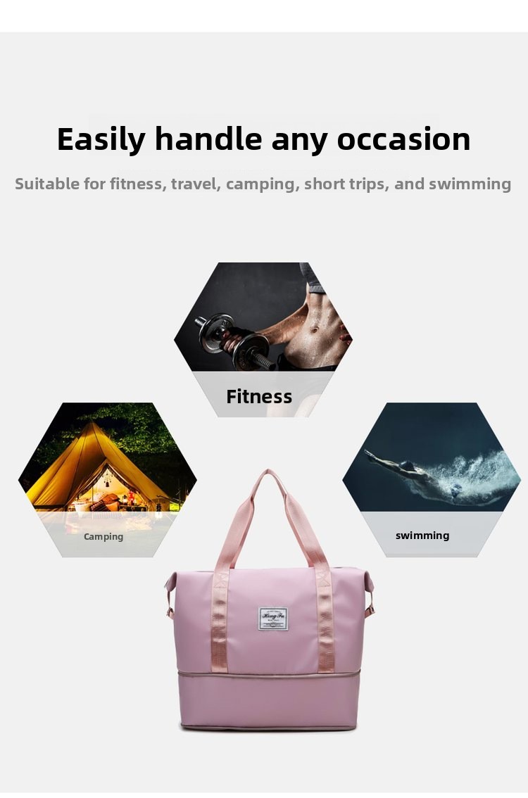 Foldable Large Capacity Waterproof Travel and Fitness Bag