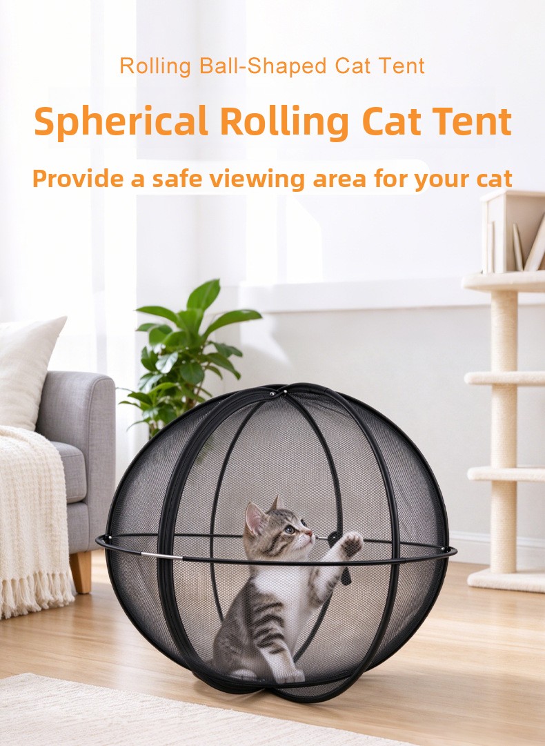 Túnel esférico plegable para gatos de 70 cm: imagen adicional