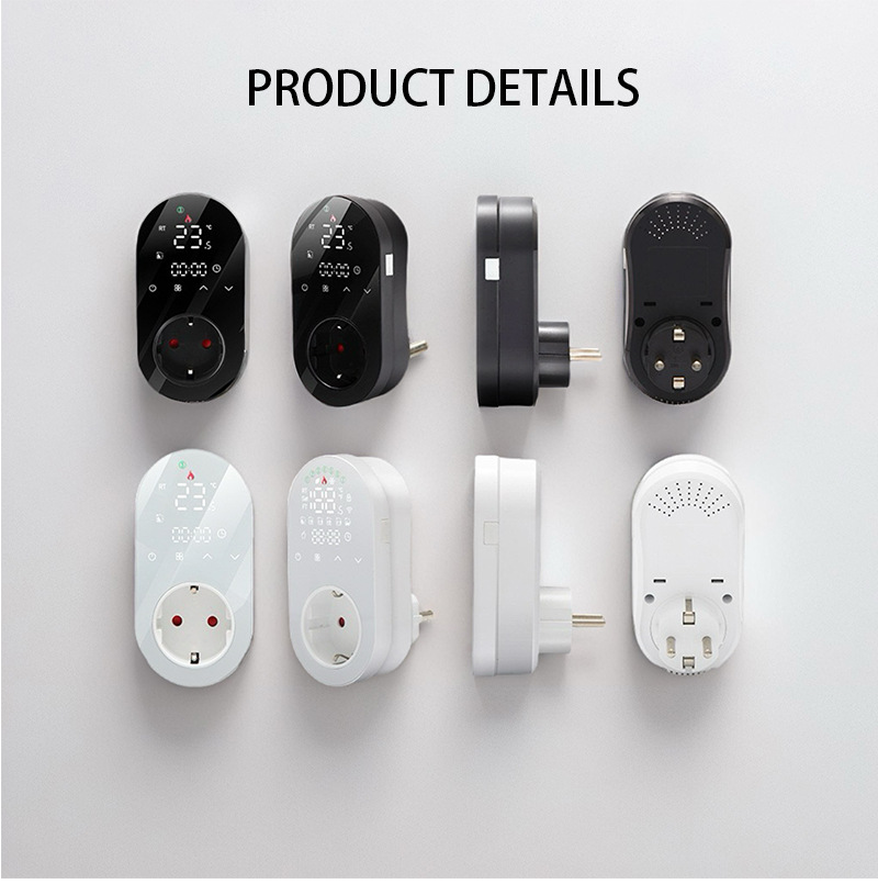 Tuya Smart WiFi Wall-Mounted Boiler Thermostat, Wireless RF One-to-One Temperature Controller for Home Heating, Wiring-Free, 95-240V