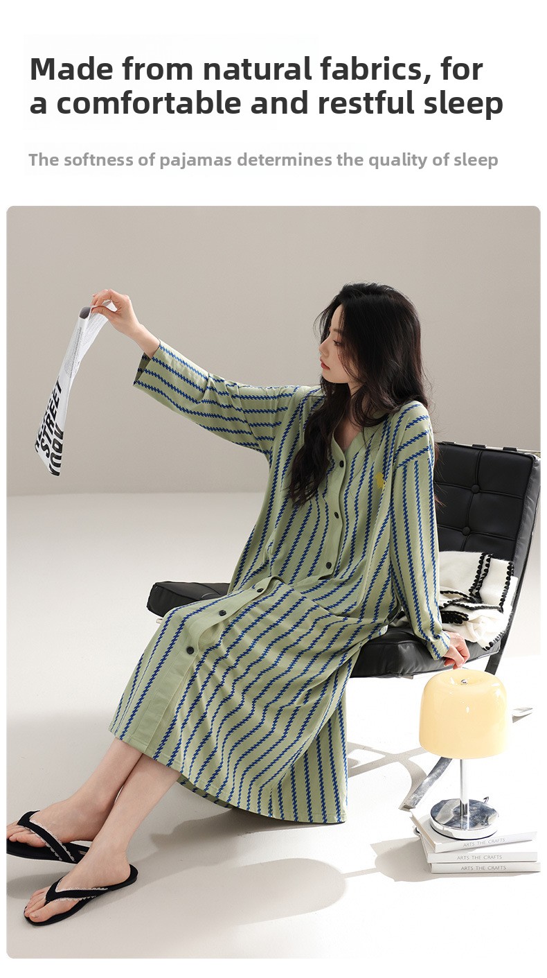 Striped long dress