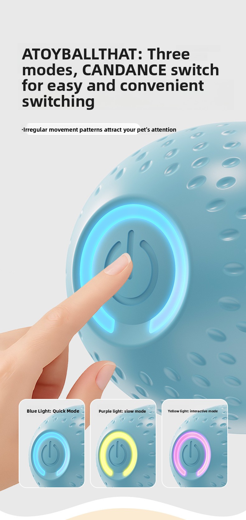 Interactive Rechargeable Dog Toy Ball