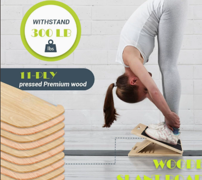 Wooden stretching plate