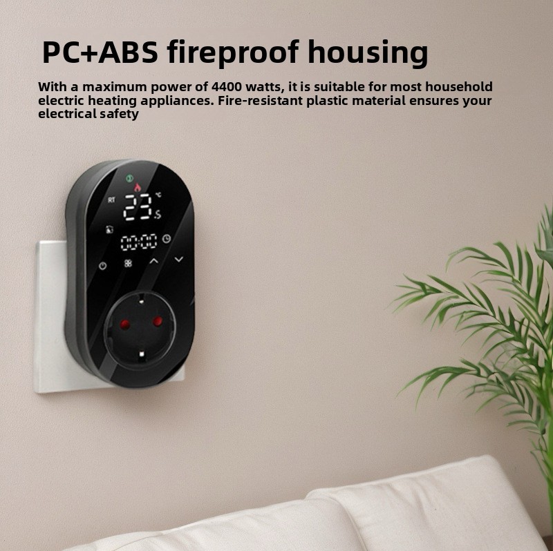 Tuya Smart WiFi Wall-Mounted Boiler Thermostat, Wireless RF One-to-One Temperature Controller for Home Heating, Wiring-Free, 95-240V