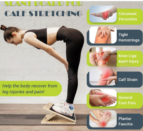 Wooden stretching plate