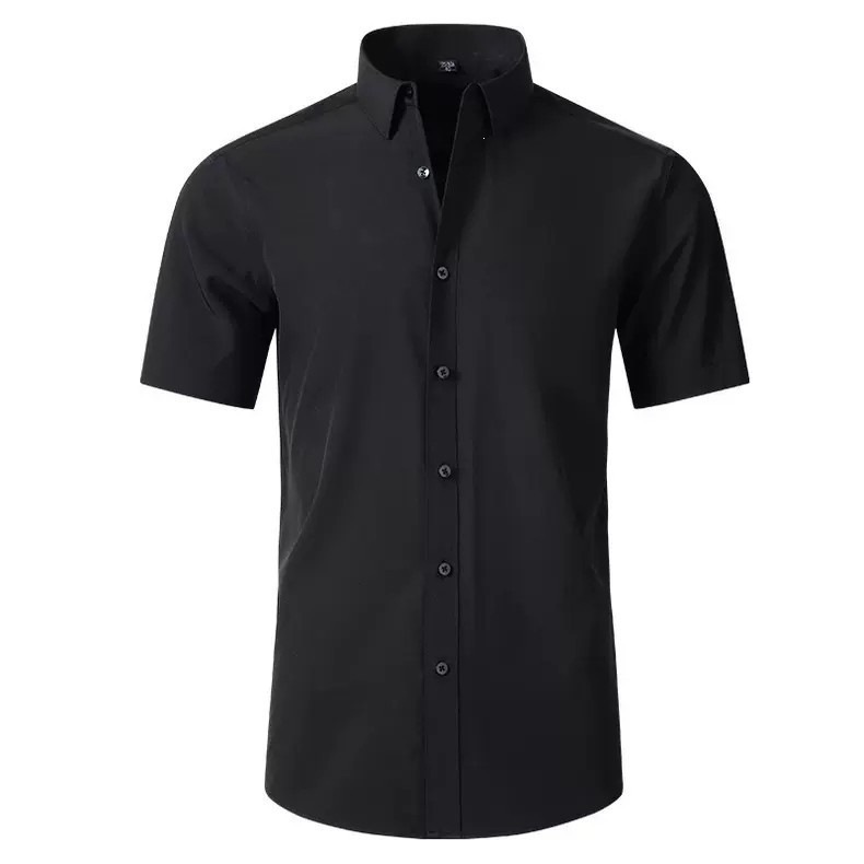 Men's slim-fit solid-color crew-neck casual pullover shirt