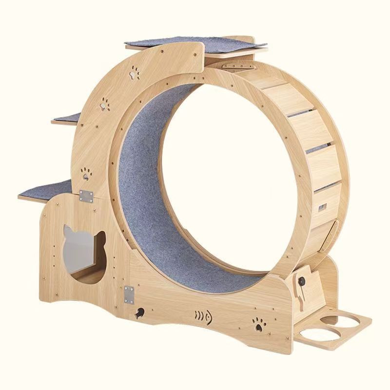Cat Treadmill Pet Cat Climbing Frame Clearance Cylindrical Roller Silent Sports Fitness Large Cat Toy Cat Running Wheel