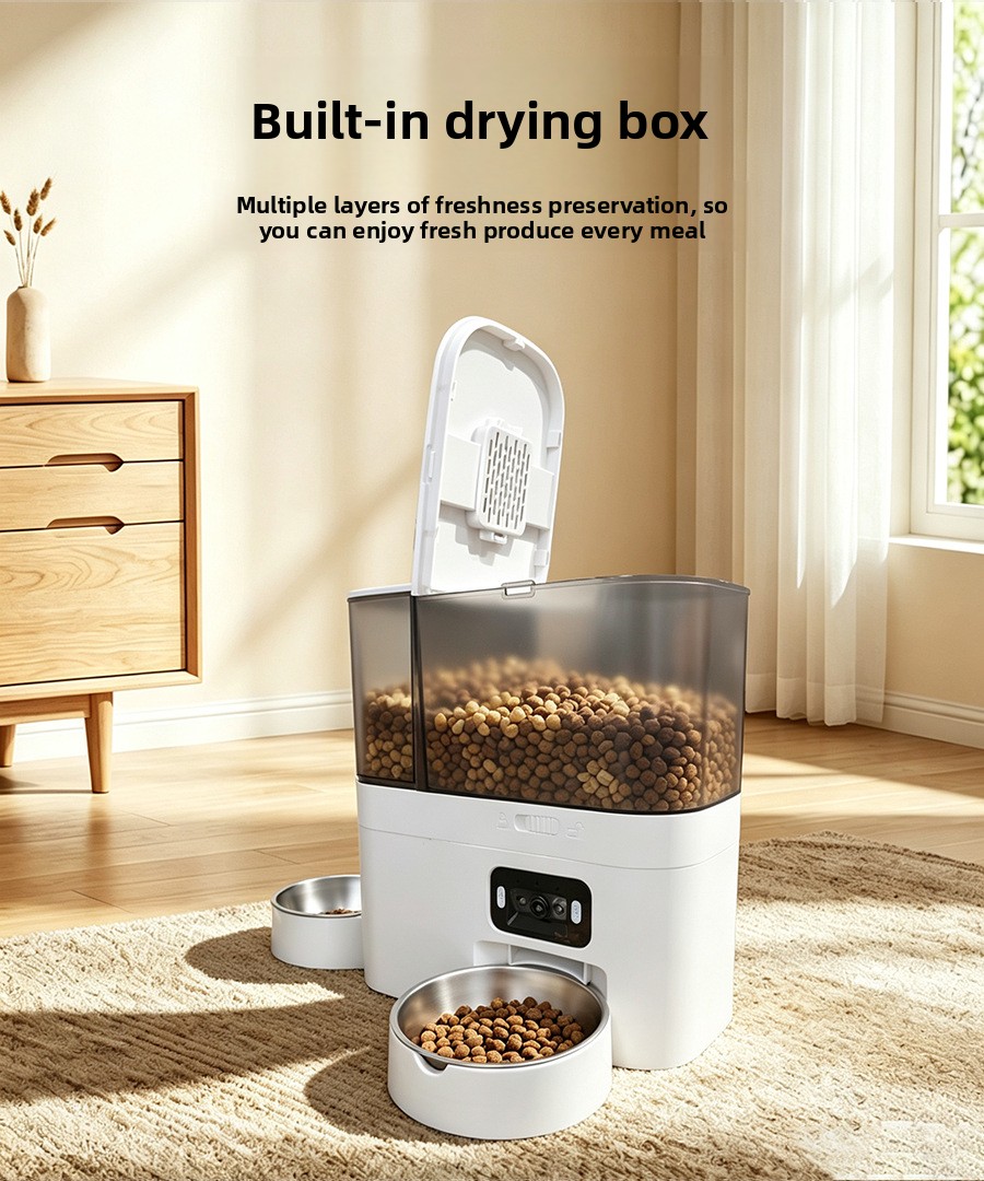 Cat feeding and water supply integrated feeding machine