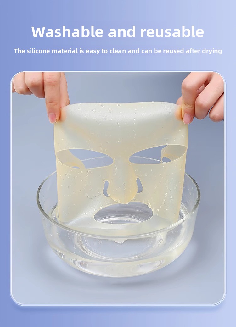 3D Silicone Mask Cover Anti-Slip Reusable Facial Sheet Mask Fixation Tool