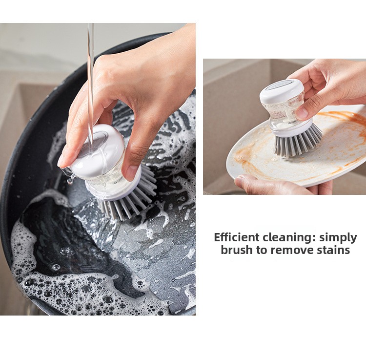 The pot scrubber is non-stick to oil