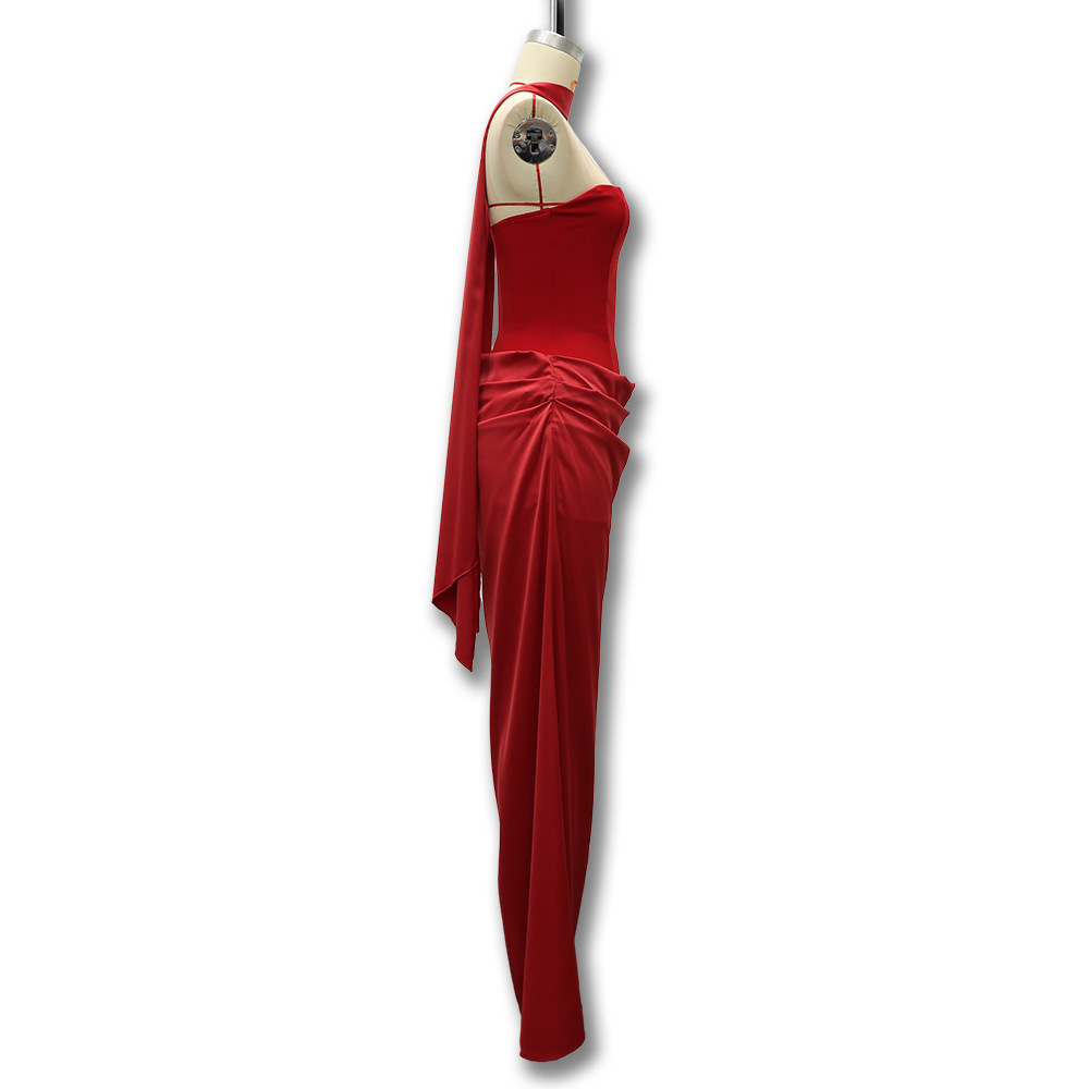 Elegant Sleeveless Patchwork Backless Bodycon Dress