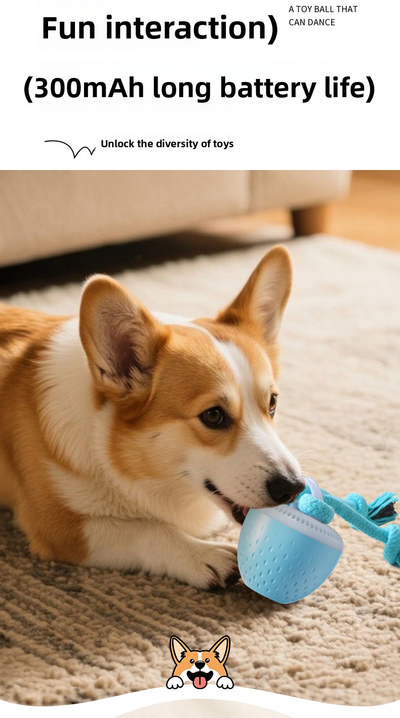 Interactive Rechargeable Dog Toy Ball