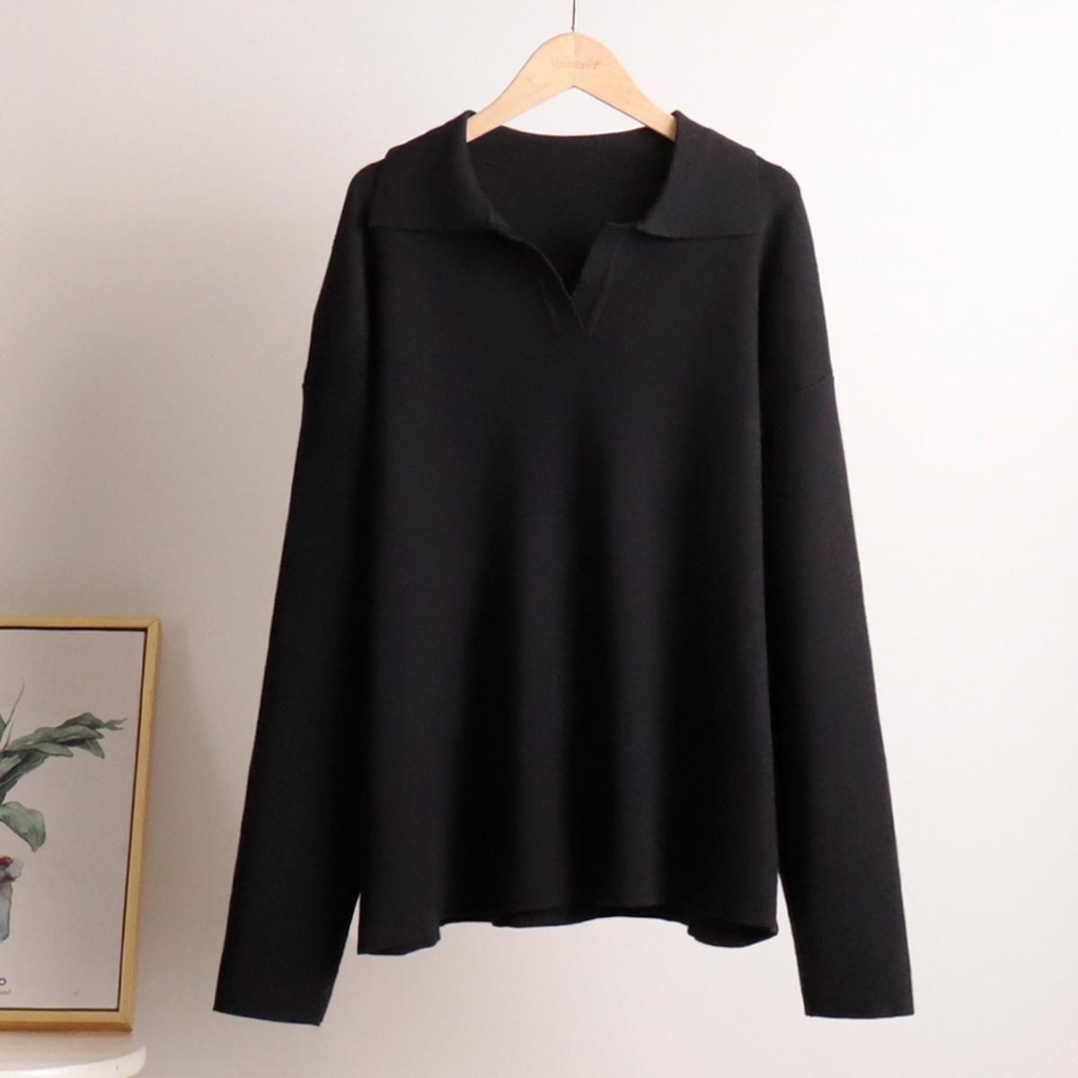 Women's casual long-sleeved solid-color sports outfit