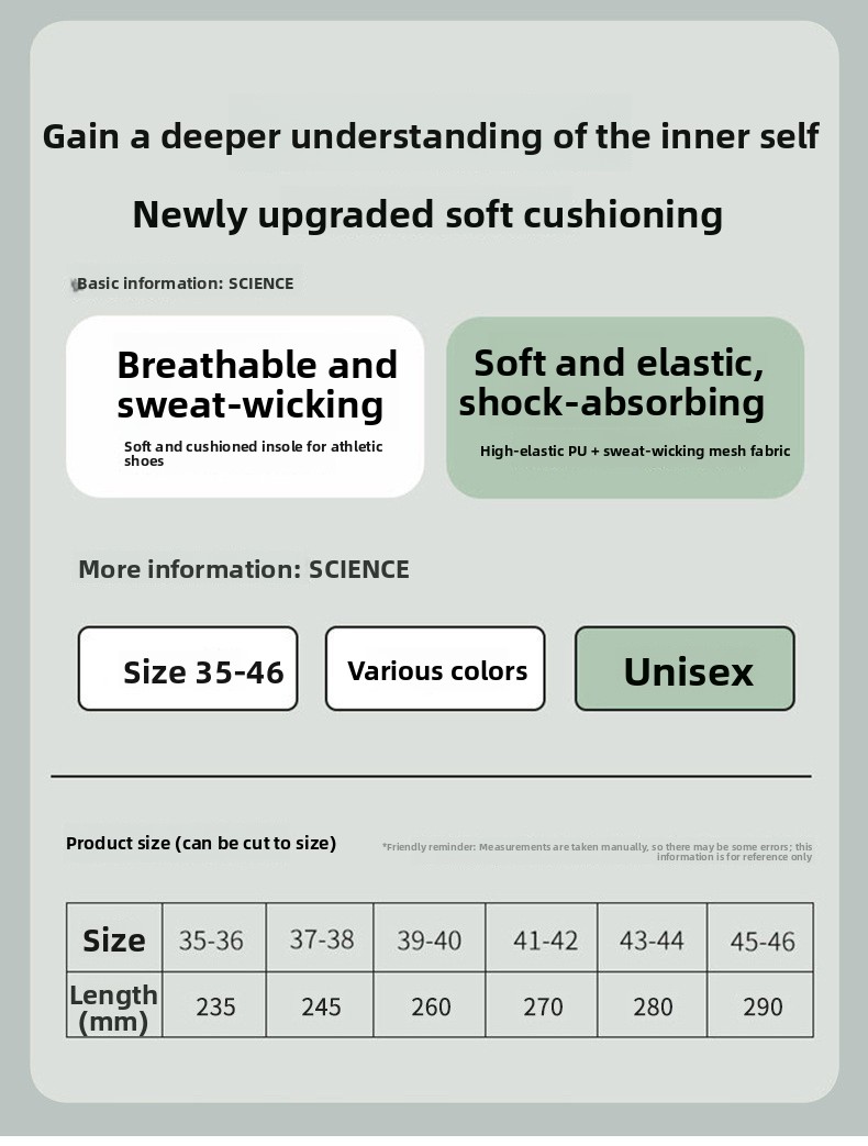 Sweat-absorbing athletic shoe insoles