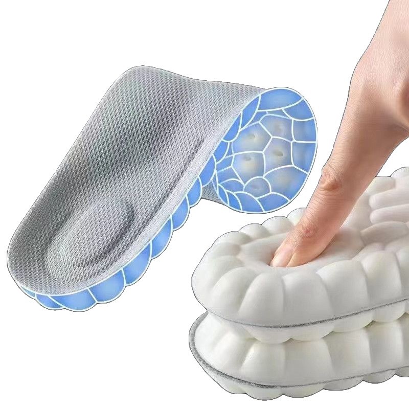 Sweat-absorbing athletic shoe insoles