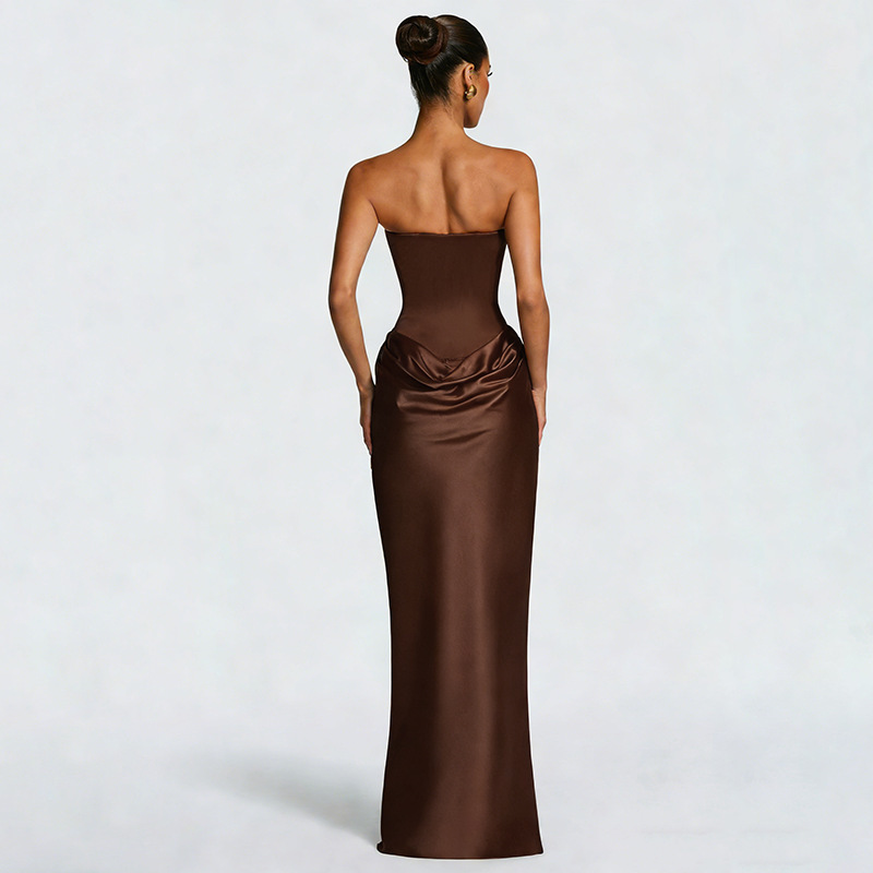 Elegant Sleeveless Patchwork Backless Bodycon Dress