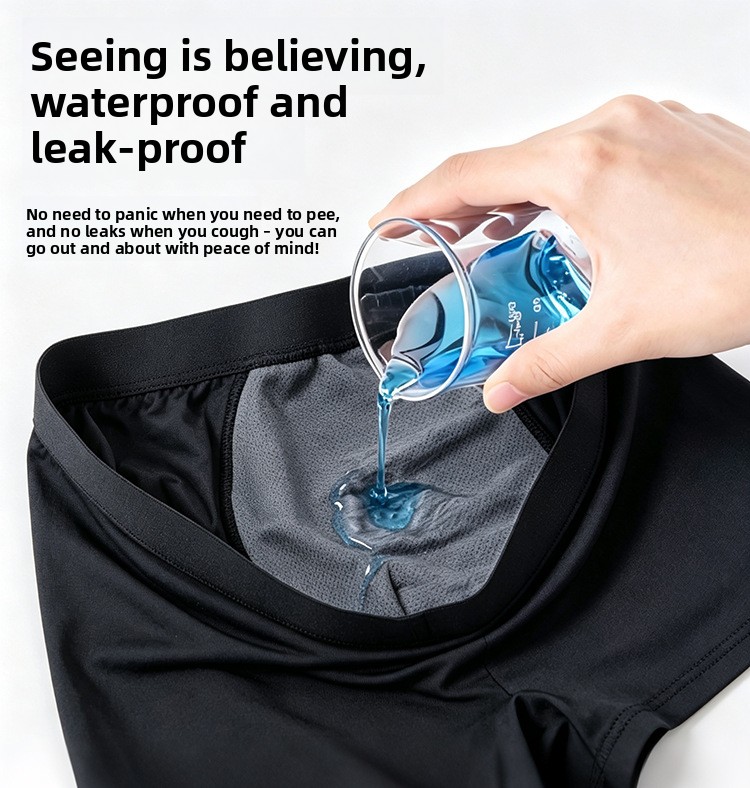 Reusable Washable Men's Leak-Proof Incontinence Underwear