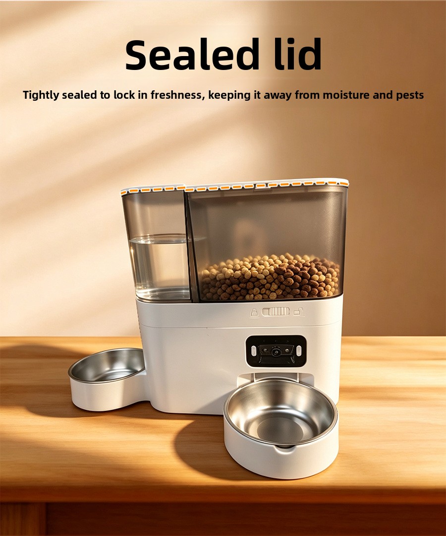 Cat feeding and water supply integrated feeding machine