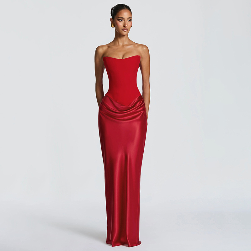 Elegant Sleeveless Patchwork Backless Bodycon Dress