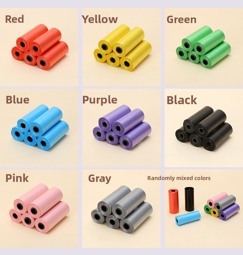 15 Count Portable Dog Waste Bags Roll Leak Proof Tear Resistant Poop Bag
