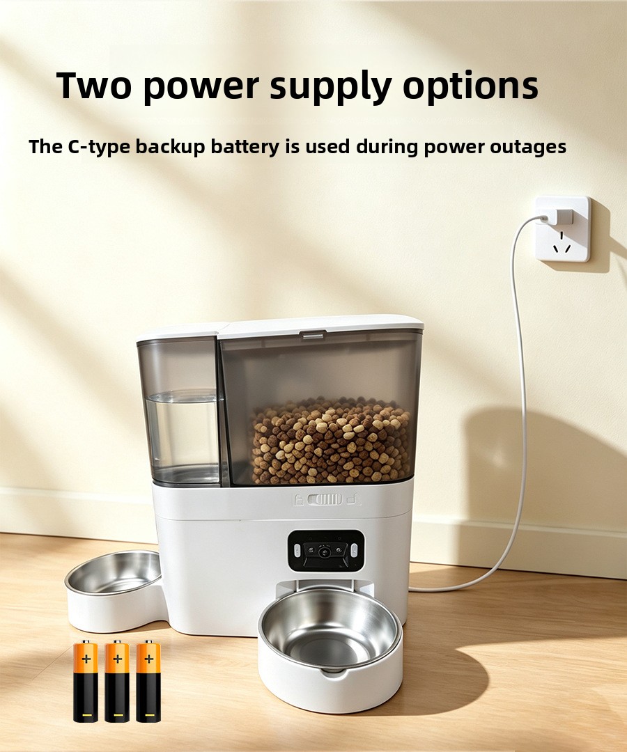 Cat feeding and water supply integrated feeding machine